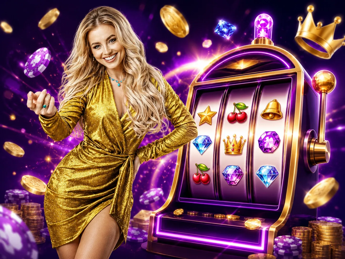 Slot machine jackpot glow